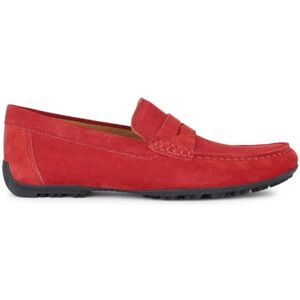 Geox Men's U Kosmopolis + Grip Moccasin, red, 8 UK Geox Men's U Kosmopolis + Grip Moccasin, red, 8 UK