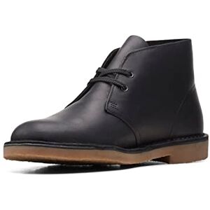 Clarks Men's Desert Boot Bushacre 3, Black Leather, 7.5 UK Clarks Men's Desert Boot Bushacre 3, Black Leather, 7.5 UK