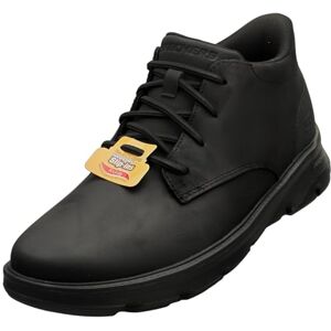 Skechers Men's Arch Fit Garza Ridley Ankle Boot, Black Leather/Synthetic, 9 UK Skechers Men's Arch Fit Garza Ridley Ankle Boot, Black Leather/Synthetic, 9 UK