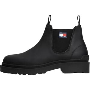 Tommy Jeans Men's TJM Chelsea Leather Em0Em01630 Mid Boots, Black (Black), 9 UK Tommy Jeans Men's TJM Chelsea Leather Em0Em01630 Mid Boots, Black (Black), 9 UK