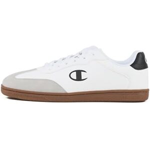Champion Men's Prestige Mix Material Low Sneakers, White Black ww001, 11 UK Champion Men's Prestige Mix Material Low Sneakers, White Black ww001, 11 UK