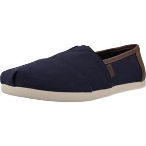 TOMS Mens Alpargata Classic Sneaker, Navy Brushed Twill Tan Synthetic, 10.5 UK TOMS Mens Alpargata Classic Sneaker, Navy Brushed Twill Tan Synthetic, 10.5 UK