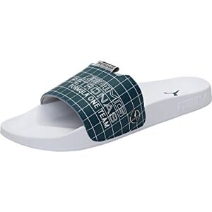 Puma Unisex MAPF1 Leadcat 2.0 Slide Sandal, White-Blue Coral, 12 UK Puma Unisex MAPF1 Leadcat 2.0 Slide Sandal, White-Blue Coral, 12 UK