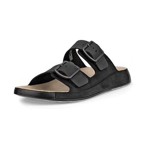 ECCO Men's Cozmo Two Band Buckle Slide Sandal, Black Nubuck, 10/10.5 UK ECCO Men's Cozmo Two Band Buckle Slide Sandal, Black Nubuck, 10/10.5 UK