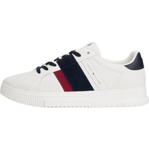 Tommy Hilfiger Men Supercup LTH RWB FM0FM05633 Low Top, White (Ecru), 9 Tommy Hilfiger Men Supercup LTH RWB FM0FM05633 Low Top, White (Ecru), 9