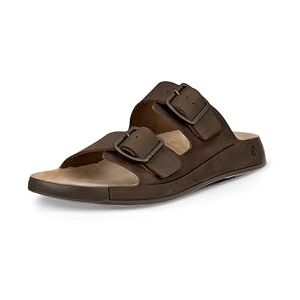ECCO Men's Cozmo Two Band Buckle Slide Sandal, Nutmeg Brown Nubuck, 7/7. 5 UK ECCO Men's Cozmo Two Band Buckle Slide Sandal, Nutmeg Brown Nubuck, 7/7. 5 UK