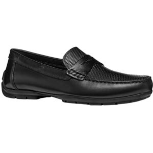 Geox Men's U Moner W 2FIT D Loafer, Black, 9.5 UK Geox Men's U Moner W 2FIT D Loafer, Black, 9.5 UK