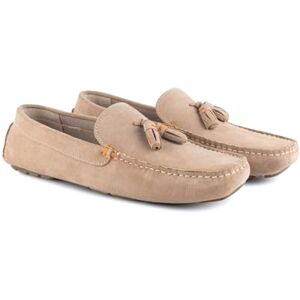 Silver Street London Men's Jackson Suede Leather Slip on Casual Summer Loafer Moccasin Shoes, Sand, 9 Silver Street London Men's Jackson Suede Leather Slip on Casual Summer Loafer Moccasin Shoes, Sand, 9