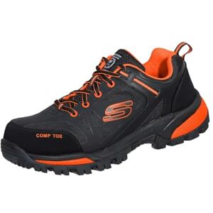 Skechers Men's Gatlon Strigax Work Shoes, Black Orange Leather/Synthetic/Textile, 8 UK Skechers Men's Gatlon Strigax Work Shoes, Black Orange Leather/Synthetic/Textile, 8 UK
