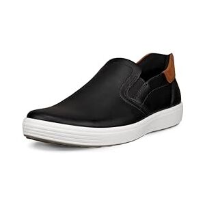 ECCO Men's Soft 7 Easy Slip on Sneaker, Black/Cognac, 11-11.5 ECCO Men's Soft 7 Easy Slip on Sneaker, Black/Cognac, 11-11.5