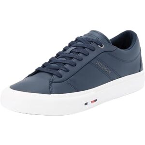 Tommy Hilfiger Men’s Low Top Leather Trainers, Blue (Desert Sky), 6,5 Tommy Hilfiger Men’s Low Top Leather Trainers, Blue (Desert Sky), 6,5
