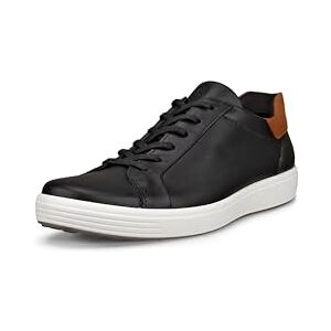 ECCO Men's Soft 7 Easy Slip Sneaker, Black/Cognac, 5-5.5 ECCO Men's Soft 7 Easy Slip Sneaker, Black/Cognac, 5-5.5