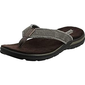 Skechers Men's Supreme Bosnia Flip Flop, Brown (Choc), 11 UK Skechers Men's Supreme Bosnia Flip Flop, Brown (Choc), 11 UK