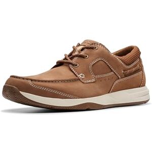 Clarks Men's Sailview Lace Boat Shoe, Light Tan Nubuck, 9.5 UK Wide Clarks Men's Sailview Lace Boat Shoe, Light Tan Nubuck, 9.5 UK Wide