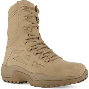 Reebok Men's Rb8895 Rapid Response Rb Soft Toe 8" Stealth Tactical Boot with Side Zipper Desert Tan Military UK Reebok Men's Rb8895 Rapid Response Rb Soft Toe 8" Stealth Tactical Boot with Side Zipper Desert Tan Military UK