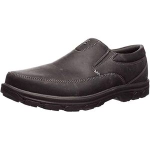 Skechers Men's Segment- The Search Slip On Loafer, Black Leather, 7 UK Skechers Men's Segment- The Search Slip On Loafer, Black Leather, 7 UK