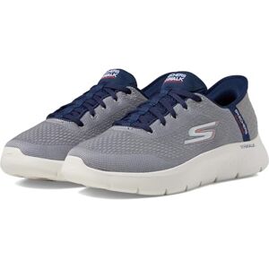 Skechers Men's Go Walk Flex-New World Sneaker, Grey/Navy, 11 Skechers Men's Go Walk Flex-New World Sneaker, Grey/Navy, 11