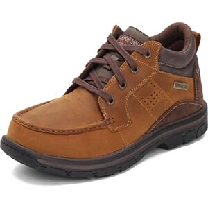 Skechers Men's Segment Melego Leather Chukka Waterproof Boot, Dark Brown, 12 Wide Skechers Men's Segment Melego Leather Chukka Waterproof Boot, Dark Brown, 12 Wide