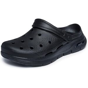 Skechers Men's Arch FIT Valiant Sliding Sandals, Black, 9 UK Skechers Men's Arch FIT Valiant Sliding Sandals, Black, 9 UK