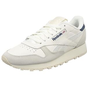 Reebok Men Classic Leather Sneaker, Chalk/Stucco/Hoops Blue F23, 17 Reebok Men Classic Leather Sneaker, Chalk/Stucco/Hoops Blue F23, 17