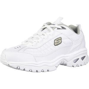 Skechers Men's Energy Afterburn Lace-Up Sneaker, White, 9 D (M) Skechers Men's Energy Afterburn Lace-Up Sneaker, White, 9 D (M)