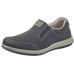 Rieker Men's Frühjahr/Sommer 17363 Loafers, Black (Schwarz/Grau-Schwarz/Polvere 00), 6.5 UK Rieker Men's Frühjahr/Sommer 17363 Loafers, Black (Schwarz/Grau-Schwarz/Polvere 00), 6.5 UK