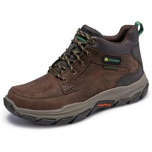 Skechers Men's John Deere: Respected-Landin Waterproof Mid Top Lace Up Boots Ankle, Dark Brown Leather/Trim, 7.5 UK Skechers Men's John Deere: Respected-Landin Waterproof Mid Top Lace Up Boots Ankle, Dark Brown Leather/Trim, 7.5 UK