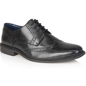 Silver Street London Men's Delamere Leather Smart Lace up Formal Brogue Shoe, Black, 7 Silver Street London Men's Delamere Leather Smart Lace up Formal Brogue Shoe, Black, 7
