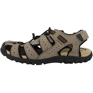 Geox Mens Uomo Strada B Sandals, Taupe Black, 6.5 UK Geox Mens Uomo Strada B Sandals, Taupe Black, 6.5 UK