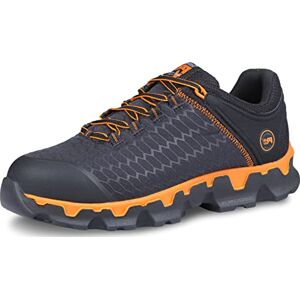 Timberland Pro Men's Powertrain Sport Alloy Safety Toe Electrical Hazard AL, Black Ripstop Nylon with Orange, 12 UK