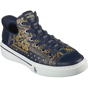 Skechers Mens Hands-Free Slip-ins X Snoop Dogg One Double G Sneaker, Navy Gold Bandana Print Leather, 9 UK Skechers Mens Hands-Free Slip-ins X Snoop Dogg One Double G Sneaker, Navy Gold Bandana Print Leather, 9 UK