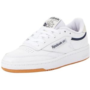 Reebok Men Club C 85 Sneaker, FTWR White/Alabaster/ Rubber Gum-06, 2.5 Reebok Men Club C 85 Sneaker, FTWR White/Alabaster/ Rubber Gum-06, 2.5