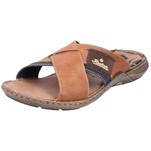 Rieker Men's 22099 Mules, Brown (nut/nautic/zimt/navy / 25), 11 UK (46 EU) Rieker Men's 22099 Mules, Brown (nut/nautic/zimt/navy / 25), 11 UK (46 EU)