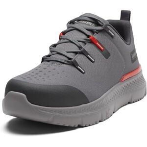 Timberland PRO Mens Intercept Steel Safety Toe, Grey/Red, Wide Timberland PRO Mens Intercept Steel Safety Toe, Grey/Red, Wide