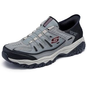 Skechers Men's Afterburn M. Fit Ridgeburn Hands Free Slip-in Loafer, Grey Black, 9.5 UK Skechers Men's Afterburn M. Fit Ridgeburn Hands Free Slip-in Loafer, Grey Black, 9.5 UK