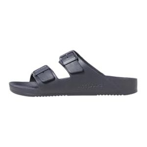 JACK & JONES Mens Sandal Double Buckle Adjustable Strap Open Toe Slides for Men Summer, Beach, Hiking, walking, Anthracite Colour, Size- 12 UK JACK & JONES Mens Sandal Double Buckle Adjustable Strap Open Toe Slides for Men Summer, Beach, Hiking, walking, Anthracite Colour, Size- 12 UK