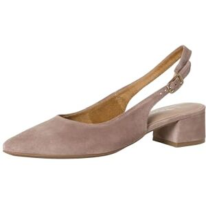 Tamaris Women's slingback pump with block heel Leather beige 4 UK Tamaris Women's slingback pump with block heel Leather beige 4 UK