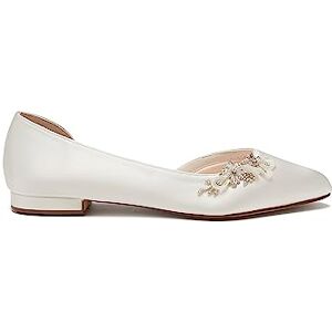 Rainbow Club Clemmie Ivory Embellished Wedding Flats, 3 Rainbow Club Clemmie Ivory Embellished Wedding Flats, 3