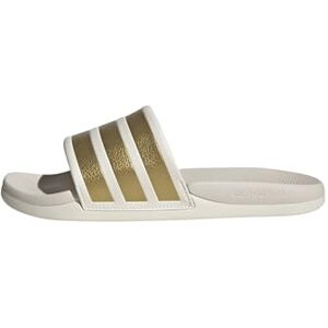 adidas Women's ADILETTE COMFORT 2.0 SLIDES, off white/gold met./chalk white, 4 UK adidas Women's ADILETTE COMFORT 2.0 SLIDES, off white/gold met./chalk white, 4 UK