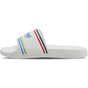hummel Unisex's Pool Slide Rt Sandal, White Multi-Coloured, 10.5 UK hummel Unisex's Pool Slide Rt Sandal, White Multi-Coloured, 10.5 UK