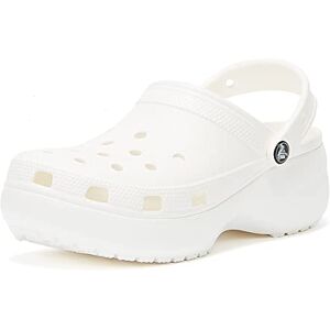Crocs Women's Classic Platform Clog W Clogs, White, 4 UK Crocs Women's Classic Platform Clog W Clogs, White, 4 UK