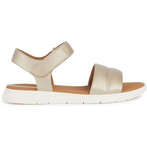 Geox Women's D Dandra C Slide Sandal, Gold, 2 UK Geox Women's D Dandra C Slide Sandal, Gold, 2 UK