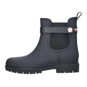 Tommy Hilfiger Women’s Water-Repellent Rubberised Rainboots, Blue (Space Blue), 3,5 Tommy Hilfiger Women’s Water-Repellent Rubberised Rainboots, Blue (Space Blue), 3,5