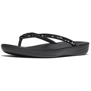 Fitflop Womens Iqushion Multi-crystal Ergonomic Flip-Flop, Black, 9 UK Fitflop Womens Iqushion Multi-crystal Ergonomic Flip-Flop, Black, 9 UK