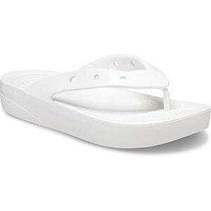 Crocs Women's Classic Platform Flip W Clog, White, 3 UK Crocs Women's Classic Platform Flip W Clog, White, 3 UK