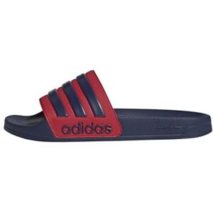 adidas Unisex Adilette Shower Slides, dark blue/dark blue/better scarlet, 5 UK adidas Unisex Adilette Shower Slides, dark blue/dark blue/better scarlet, 5 UK