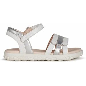 Geox J Sandal Haiti Girl, White Silver, 1.5 UK Geox J Sandal Haiti Girl, White Silver, 1.5 UK