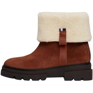 Tommy Hilfiger Women FAUX FUR SUEDE ROLL-DOWN BOOT (FW0FW08158) Mid Boots, Brown (Cognac Brown), 6 Tommy Hilfiger Women FAUX FUR SUEDE ROLL-DOWN BOOT (FW0FW08158) Mid Boots, Brown (Cognac Brown), 6