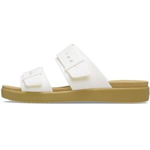 Crocs Women Sandal,Brooklyn Buckle Low,Chalk/Tan,4 UK Women Crocs Women Sandal,Brooklyn Buckle Low,Chalk/Tan,4 UK Women