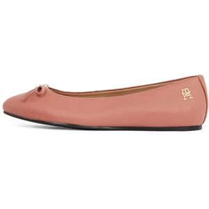 Tommy Hilfiger Women’s Flat Bow Leather Ballet Pumps, Pink (Mineralize), 7.5 Tommy Hilfiger Women’s Flat Bow Leather Ballet Pumps, Pink (Mineralize), 7.5